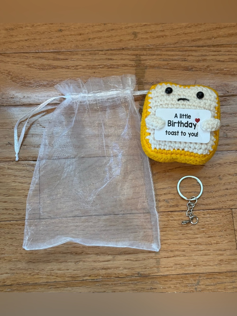 A little Birthday Toast To You - Crochet Toast Happy Birthday Handmade Gifts